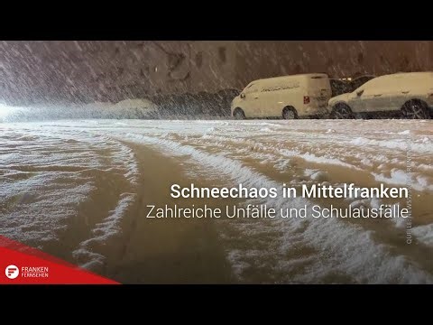 Snow chaos in Middle Franconia: Numerous accidents and school closures