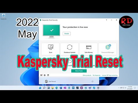 Kaspersky trial reset | 2022 ‪@rdwithit‬