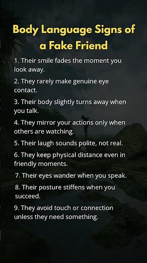 Body Language Signs of a Fake Friend