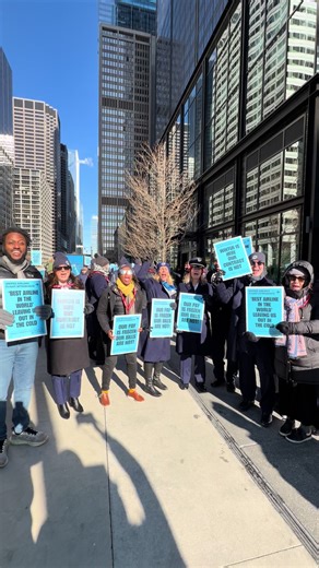 Strong Unity on the Picket Line at Willis Tower