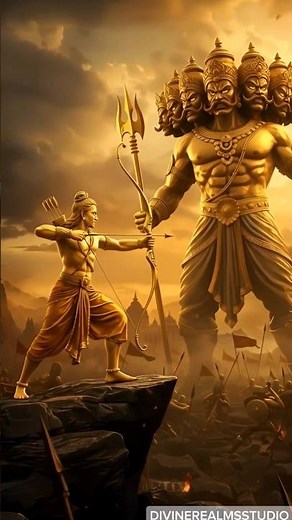 Golden Avatar of Lord Vishnu | Epic Hindu Gods Cinematic AI Art | Divine Realms Studio