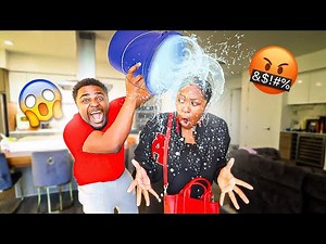 Making My GIRLFRIEND Get FULLY DRESSED Then DUMPING WATER On HER PRANK (HILARIOUS)