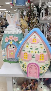 LOOK at these Easter decor houses 🐣🐰💛🩵✨ found at Homegoods ✨ | Let’s Shop Holidays