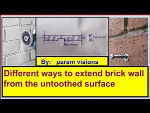 Different ways to extend brick wall from the non-toothed wall / How to extend wall in a right way.