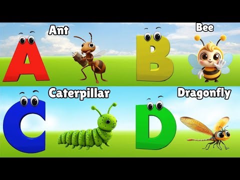 Insects Alphabet Song | Insects ABC Song | Phonics for Kids | Baby, Alphabet Letters