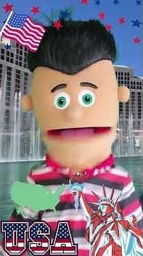 50 States Of America! Song W/ Carlos The Puppet | #childrenssong #kids #learning #song #fun #puppet