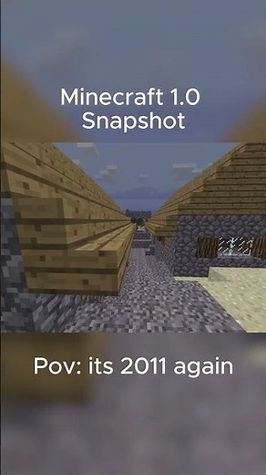 Old vs New Minecraft, Minecraft 1.0 village!