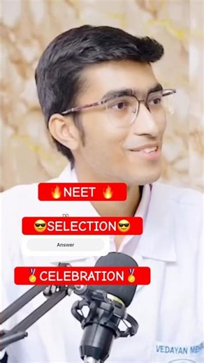 How He celebrated Neet selection ? 🔥#neetmotivation #neet2026