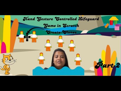 Master Hand Gesture Controls: Create Your Own Lifeguard Game! Part 2 - Cloning in Scratch #scratch