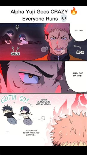 Alpha Yuji Goes CRAZY 🔥 Everyone Runs 💀 #jujutsukaisen #jjk #gojo #sukuna #yuji #animeedit