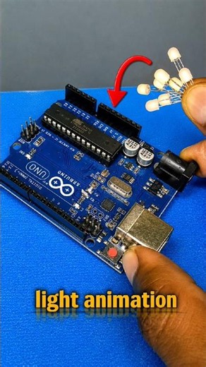 Create Stunning LED Effects Using Arduino UNO 😍 #shorts #ledeffects #arduino
