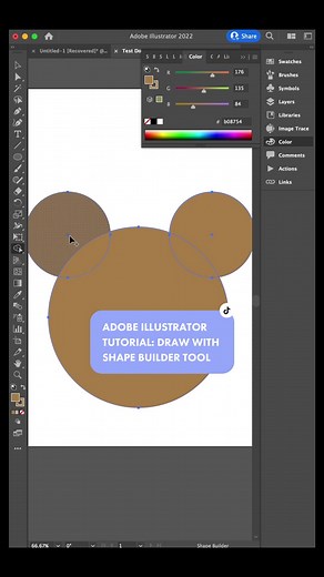Tutorial sobre la herramienta Shape Builder en Illustrator