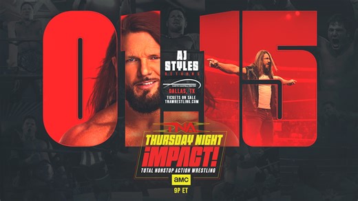 AJ Styles Returns to TNA for Thursday Night Impact AMC Premiere