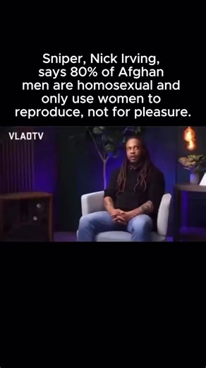 Westerndefenders on Instagram: "This is what a real American sniper saw on the ground in Afghanistan. Legendary Reaper Nick Irving drops a bombshell: 80% of fighters there sleep with men, women are just for making kids, no pleasure involved. They stone people for being gay, yet it’s everywhere. Total hypocrisy. We fought these savages so they could keep their twisted culture? Wake up, America. This is the real face of radical Islam. Who’s glad we’re not wasting more blood over there? Drop your t