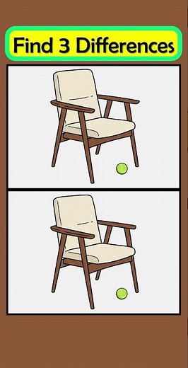 look at this chairs and find the differences #481