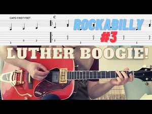 Luther Perkins Boogie - Beginner Rockabilly Guitar Lesson #3 - Cocaine Blues Johnny Cash