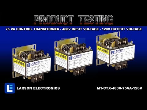 75 VA Control Transformer - 480V Input Voltage - 120V Output Voltage