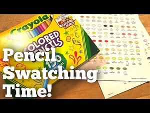 Swatching Crayola Colored Pencils