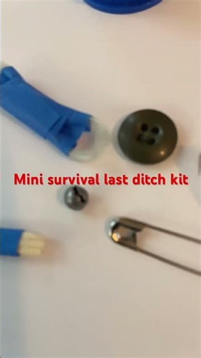 Mini survival last Ditch kit:#emergencypreparedness #vintagesurvival #campinggear @HarshmanHills