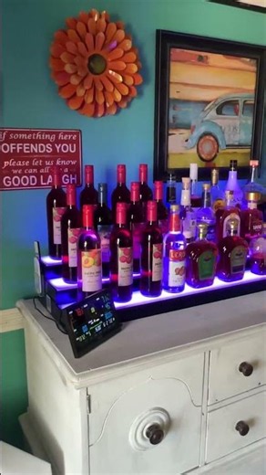 It looks perfect hanging over our home bar setup! | CrazySign