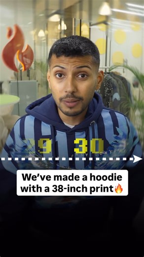 TechBurner on Instagram: "We’ve made a hoodie with a 30-inch print🔥 #fashion #fashiongram #hoodies #wintercollection #overlays #printedhoodies #instagram #reels"
