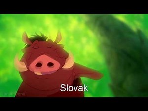 The Lion King - Hakuna Matata One Line Multilanguage [Pumba] (54 Versions)