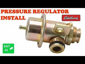 Edelbrock Fuel Pressure Regulator With return installed on Pro Flo 4 EFI System.