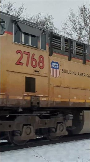 6 Locomotive Consist on UP Stack Train! #railroad #unionpacific #railfan