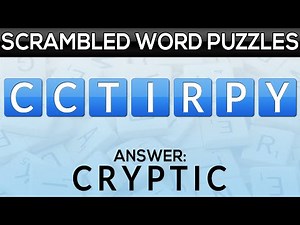 Word Scramble | 20 Cryptic Word Jumbles