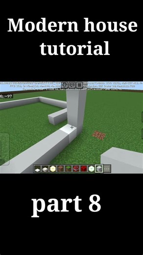 #minecraft# Modern house tutorial part 8#shortvideo# like and subscribe ❤️💗