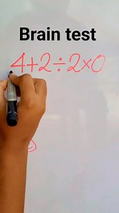 7.1K views · 54 reactions | 5% solve this brain test -528 #math #maths #mathpuzzle | Math Test 2.0 | Facebook