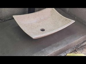 cómo hacer base de concreto para el lavabo?