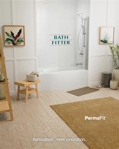 Transform your bathroom today! ✅ Bath Fitter’s PermaFit system gives you a custom-built tub or shower, laser measured to fit perfectly over your existing one. 🛁 Installed in just a day with no demo and no mess. Our seamless, watertight walls are designed to last a lifetime.👉 Book your free design consultation today at BathFitter.com. | Bath Fitter