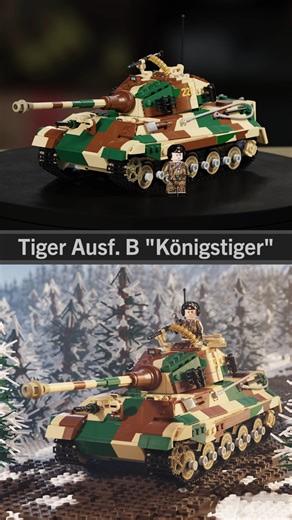 6.2K views · 176 reactions | Tiger Ausf. B "Königstiger" - WWII German Heavy Tank Limited Preorder drops today at 4pm CST with option to add up to two Battle of the Bulge Falschirmjäger minifigs. We are only making as many as are ordered by midnight on Monday, October 13th. Order early to get one from the first batch. #brickmania #brickmaniatoys #brickarms #battleofthebulge | Brickmania | Facebook
