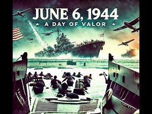 "June 6, 1944: Honoring Valor and Triumph" D day invasion.