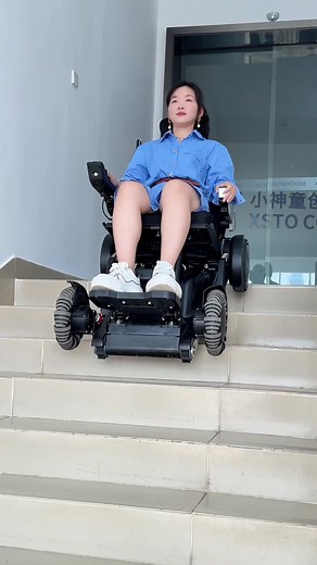 The XSTO X12 is designed to keep you free and stable, even while climbing stairs or rough terrain. #xstox12 #xsto #electricwheelchair #wheelchair #wheelchairuser #stairclimbingwheelchair #followmenow