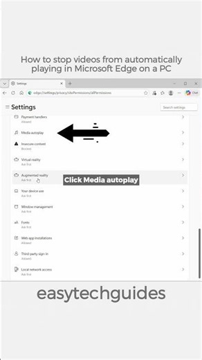 How to stop videos from automatically playing in Microsoft Edge on a PC