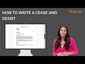 How To Write a Cease-and-Desist Letter