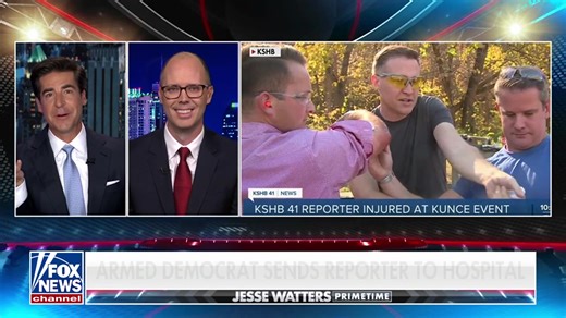 Senator Josh Hawley’s Democratic challenger, Lucas Kunce, ignored every protocol at a gun range and injured a journalist. All for a photo op with Adam Kinzinger. Despite hospitalizing a reporter, Kunce said it was a “great day on the range.” What does a bad day on the range look like for this guy? | Jesse Watters