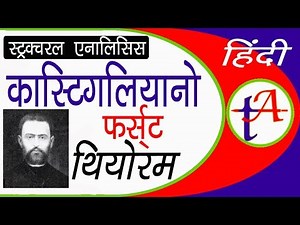 Castigliano's first theorem (Structural Analysis Part - 4) TA0011