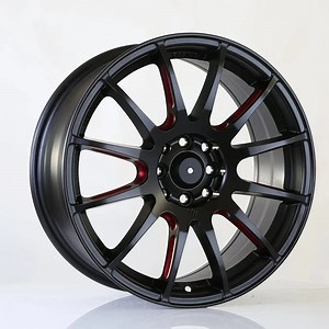 [Hot Item] High Performance Model Red Lip Aftermarket Car Aluminum Alloy Wheel Rims
