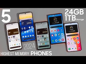 TOP 5 Best 24GB RAM + 1TB Storage Android Smartphones 2024 — Highest Memory Mobile Phones 2024