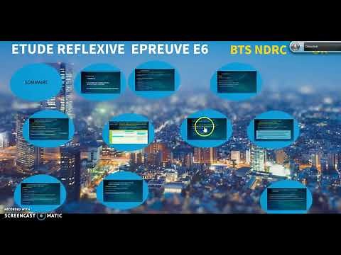 étude réflexive BTS NDRC E6