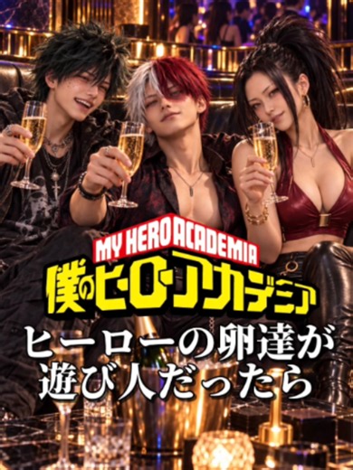 【僕のヒーローアカデミア】もしもヒーローの卵達が遊び人だったら 目指すはNo.１ヒーロー…のはずだった卵達が、クラブでやりたい放題🍾 原作とのギャップをお楽しみください！ ※『僕のヒーローアカデミア』を題材にした非公式のファンメイド作品です。原作・公式とは関係ありません。 【My Hero Academia】What If the Heroes-in-Training Were Party Animals? They were supposed to be aiming to become the No. 1 hero… but now these heroes-in-training are going wild at the club 🍾 Enjoy seeing a whole different side of your favorite characters! ※This is an unofficial fan-made work based on My Hero Academia. It is not affiliated with or endorsed by th