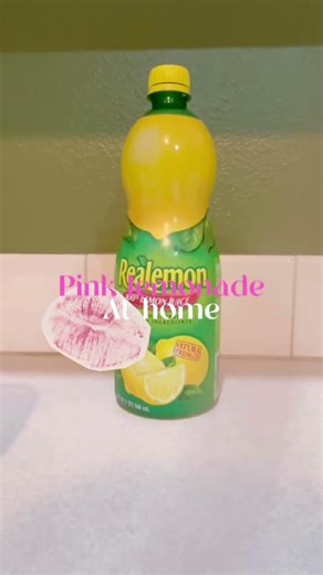 Pink lemonade at home ⭐️ 🤍#strawberry #viral #music #blowup #fypシ ￼