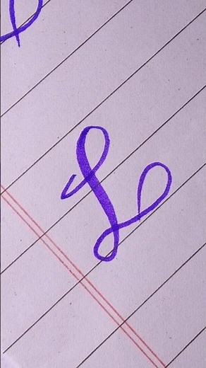 Beautiful latter L with cut marker stylish handwriting #shorts