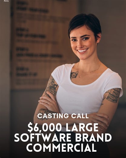 Project Casting on Instagram: "💻 Casting Call: $6,000 Large Software Brand Commercial! 💼✨ Ready to bring your personality to the screen? A leading software brand is now casting for their next major commercial — and they’re looking for confident, relatable, and authentic talent to represent their brand! 🌟 If you’ve got great energy, a natural on-camera presence, and love connecting with people, this could be your big break. This campaign will highlight innovation, teamwork, and the everyday he