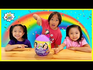 Ryan found Rainbow Glitter Surprise for Emma and Kate! - Videos For Kids