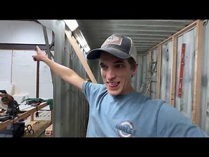How We Framed Our Shipping Container for Office Space | DIY Build Ep. 1
