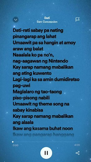 Dati - Sam Concepcion and Tippy Dos Santos (Lyrics) 🎵🎶🎧 #lyricsvideo #lyrics #spotifylyrics | Ashyra Atibagos